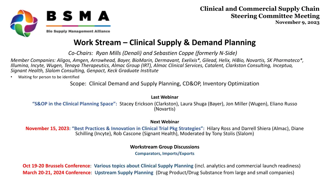 clinical and commercial supply chain steering 3