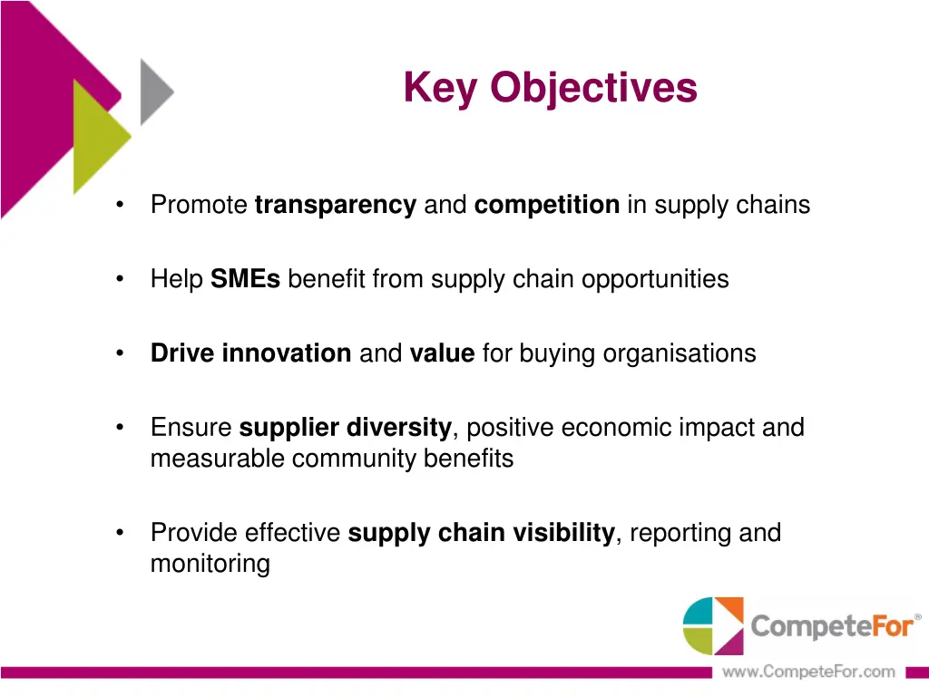 key objectives