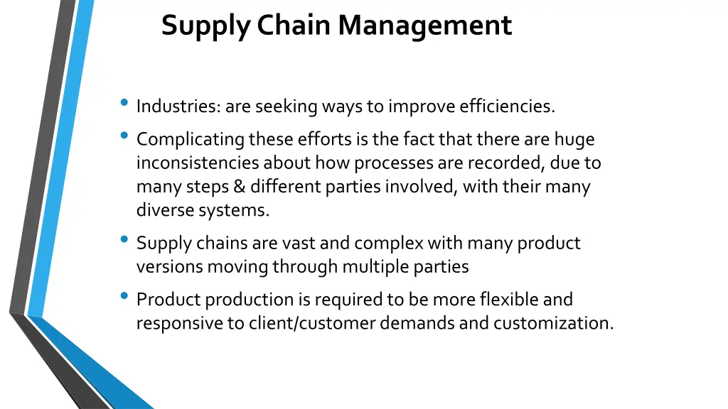 supply chain management
