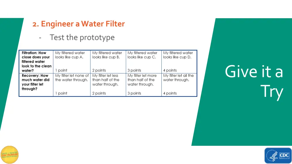 2 engineer a water filter