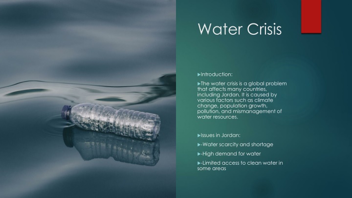 water crisis