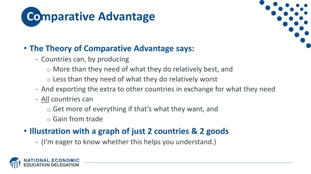 comparative advantage
