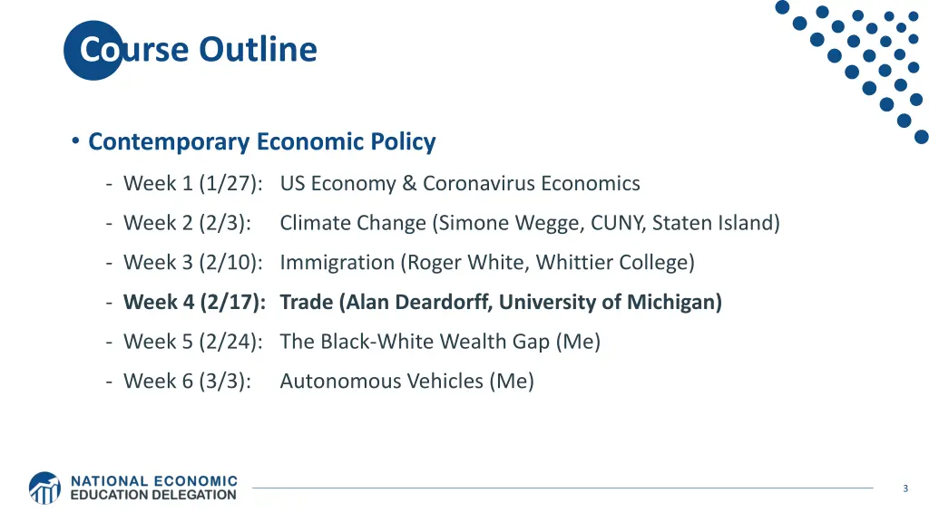 course outline