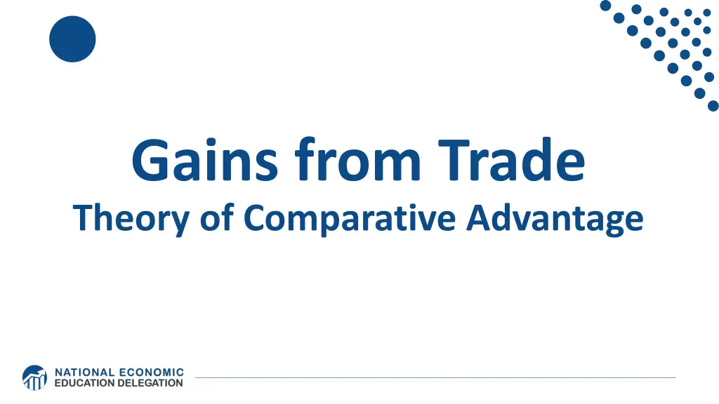 gains from trade theory of comparative advantage