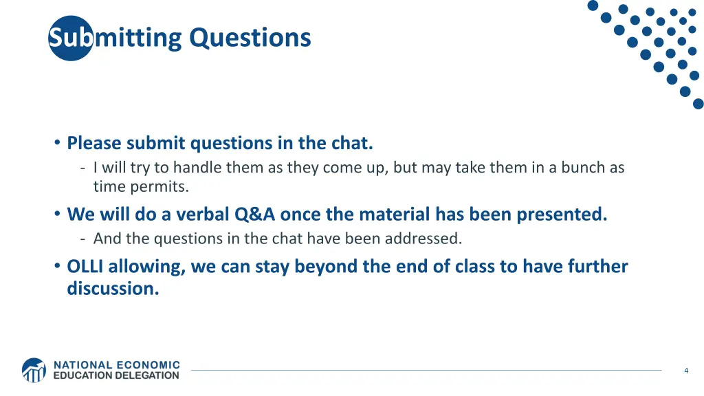 submitting questions