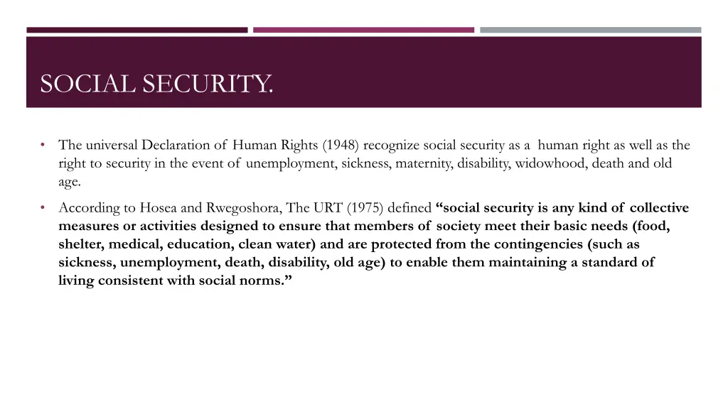 social security