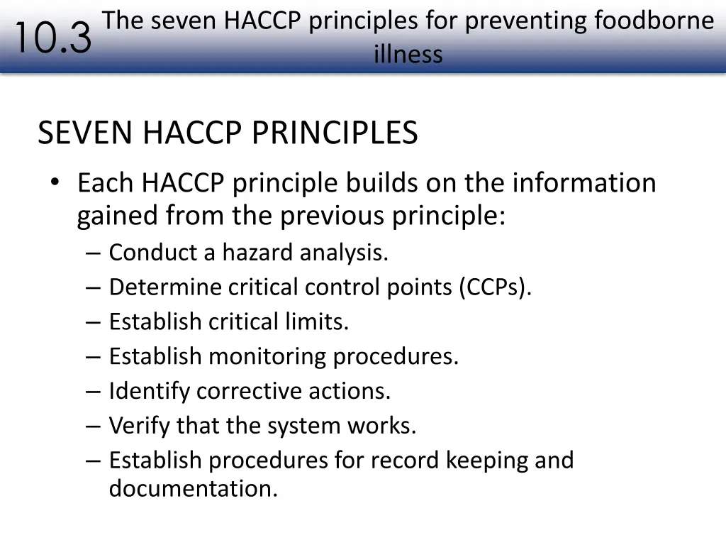 the seven haccp principles for preventing