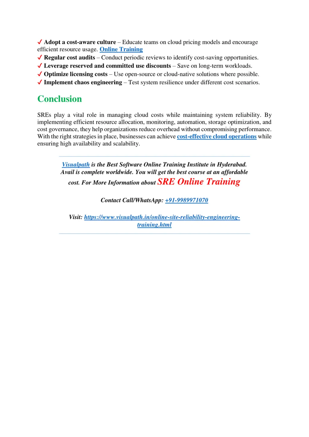adopt a cost aware culture educate teams on cloud