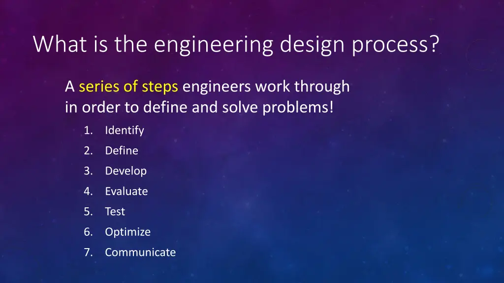 what is the engineering design process