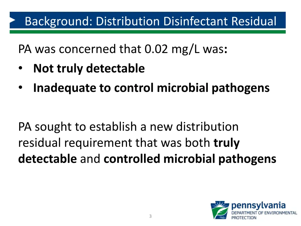 background distribution disinfectant residual 1