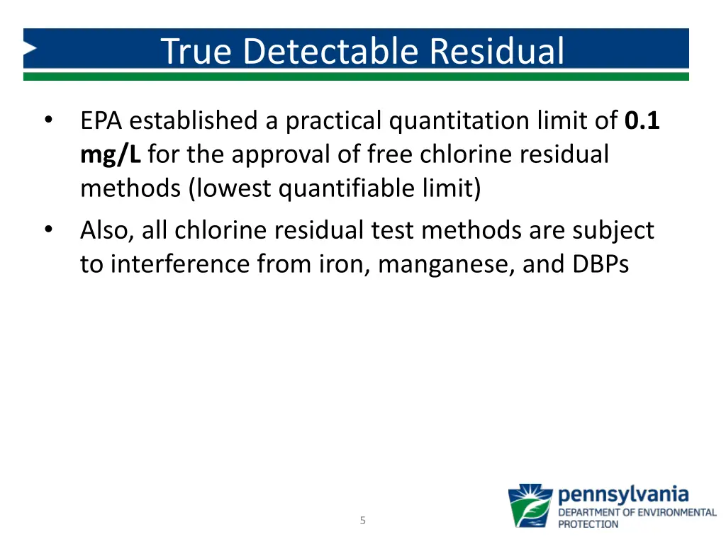 true detectable residual 1