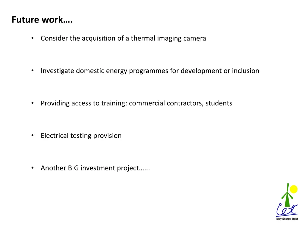 future work