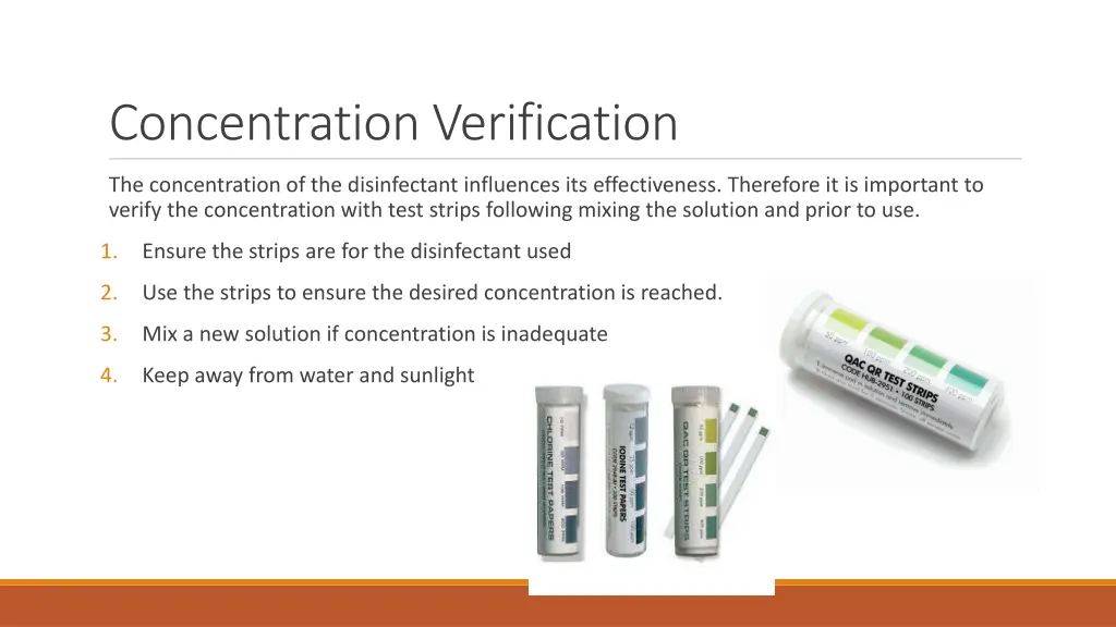 concentration verification