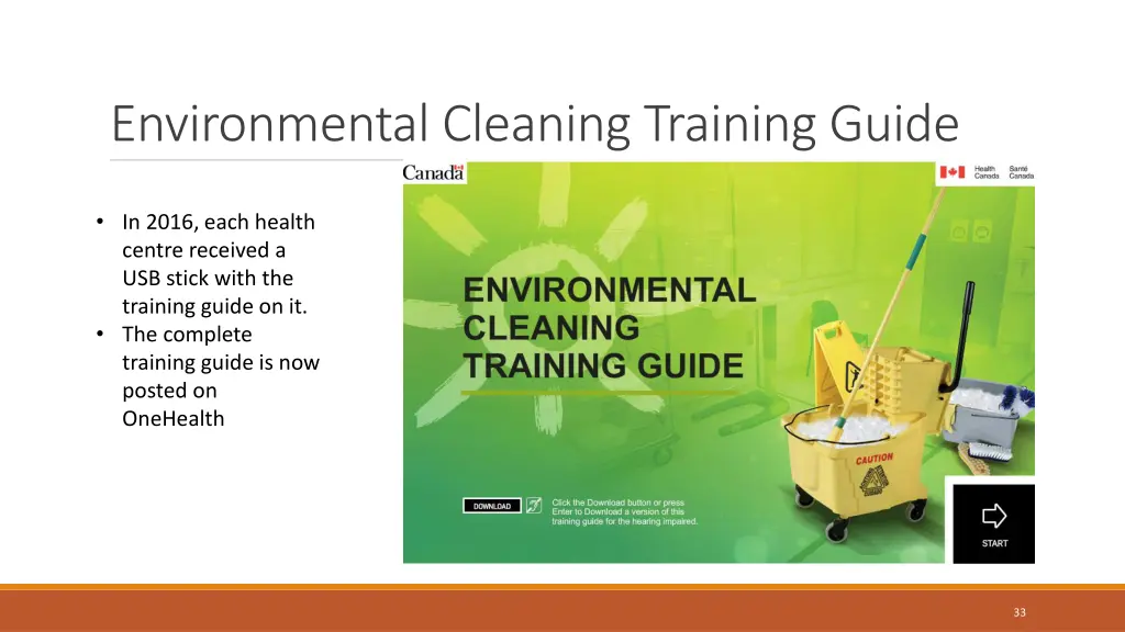 environmental cleaning training guide