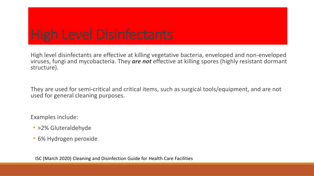 high level disinfectants high level disinfectants