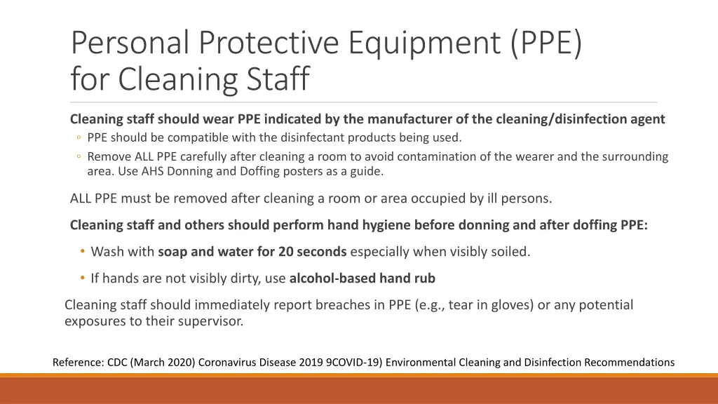 personal protective equipment ppe for cleaning