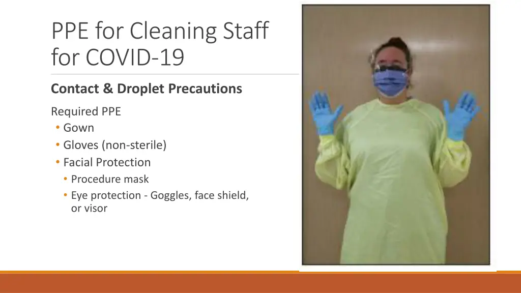 ppe for cleaning staff for covid 19