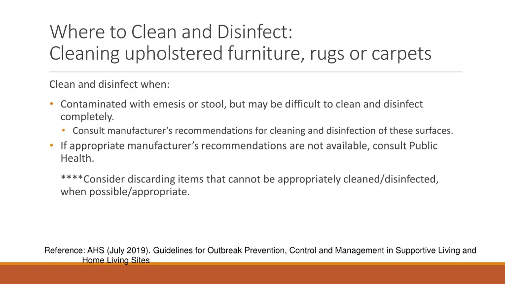 where to clean and disinfect cleaning upholstered