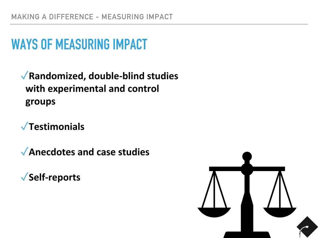 making a difference measuring impact 6