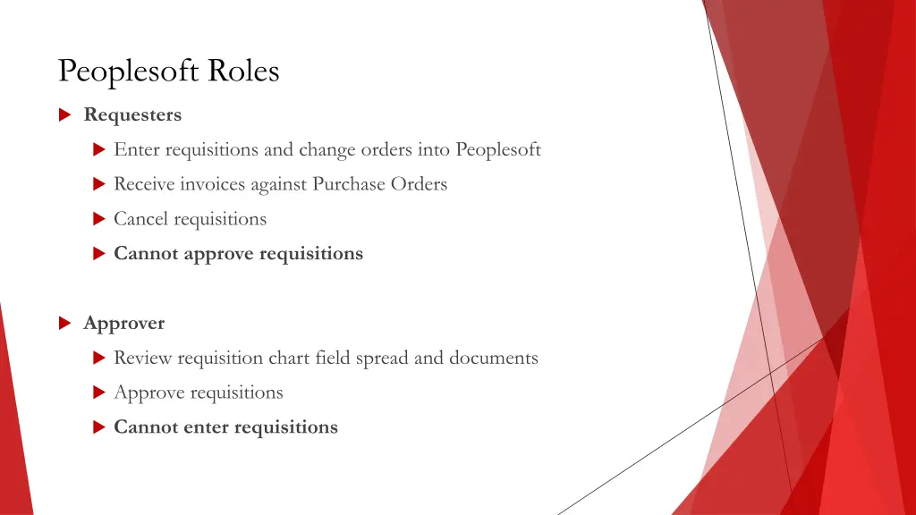 peoplesoft roles