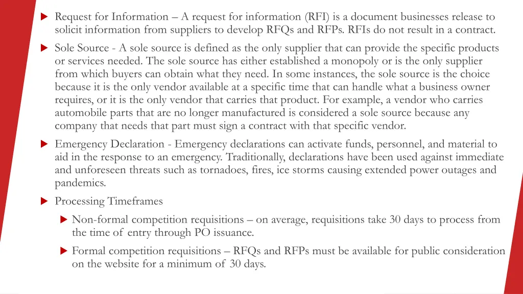 request for information a request for information