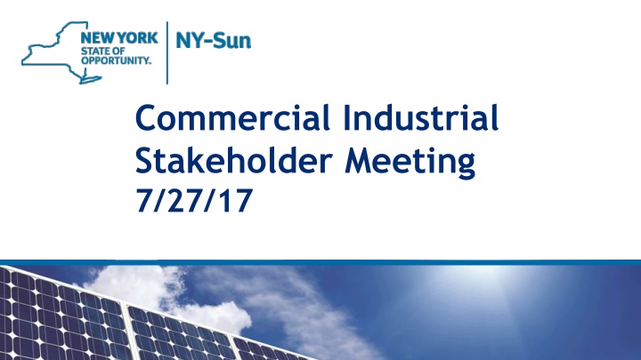 commercial industrial stakeholder meeting 7 27 17