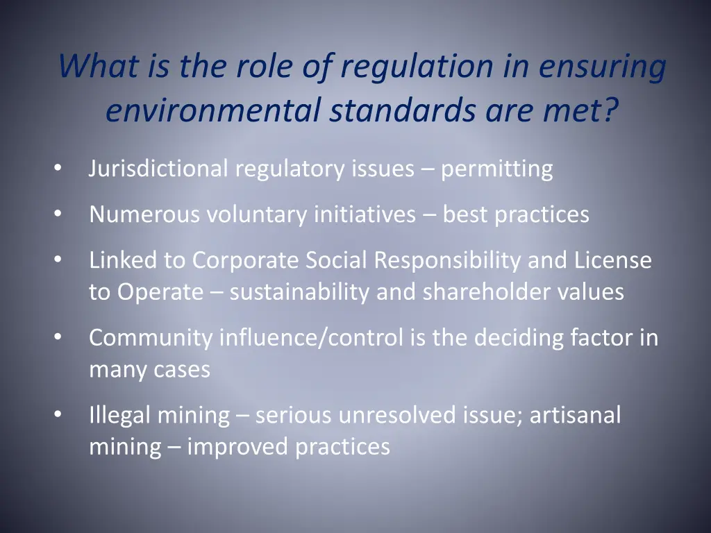 what is the role of regulation in ensuring