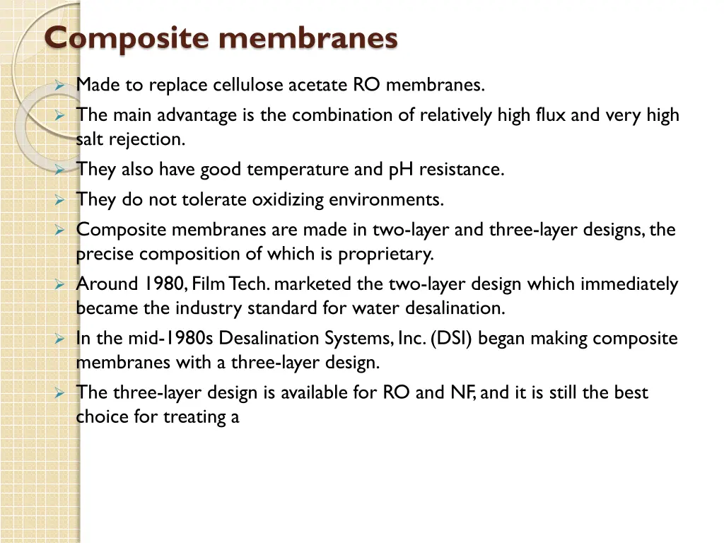 composite membranes