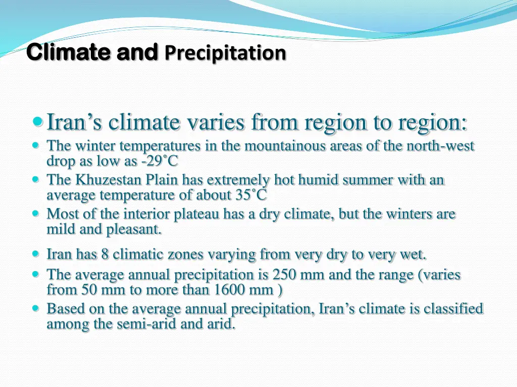 climate and climate and precipitation