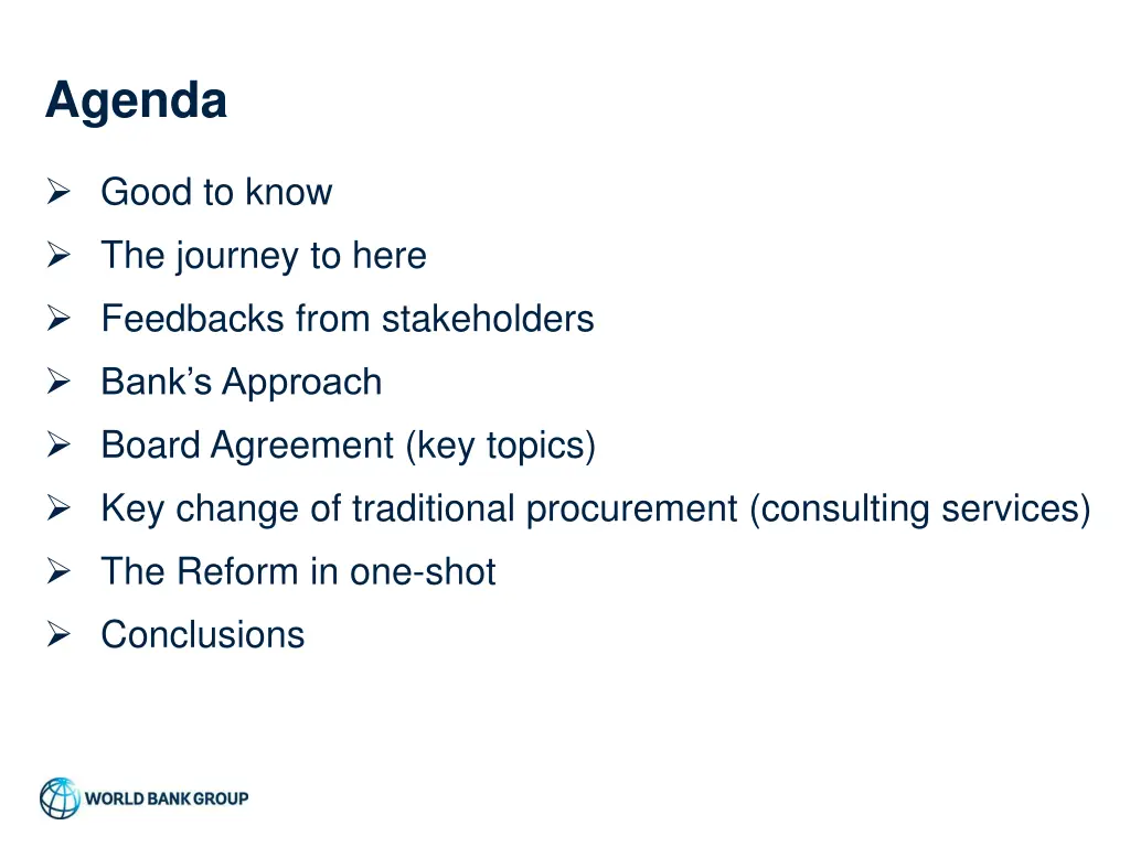 agenda