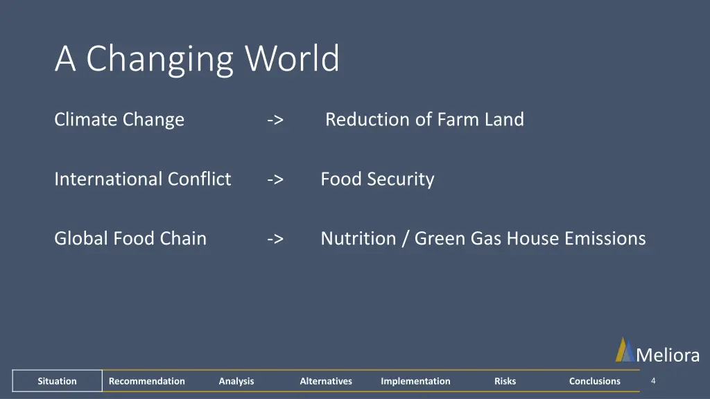 a changing world