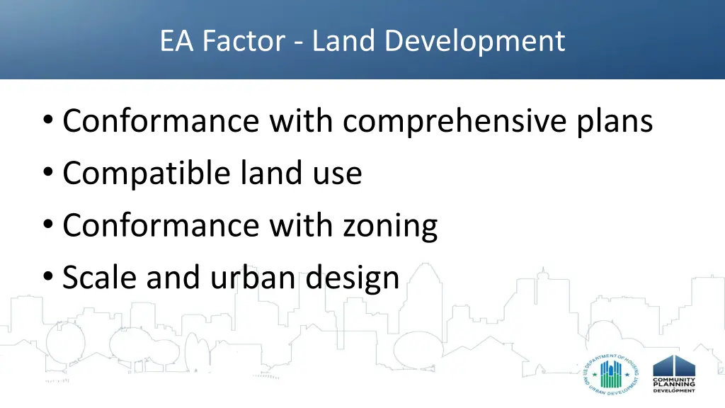 ea factor land development