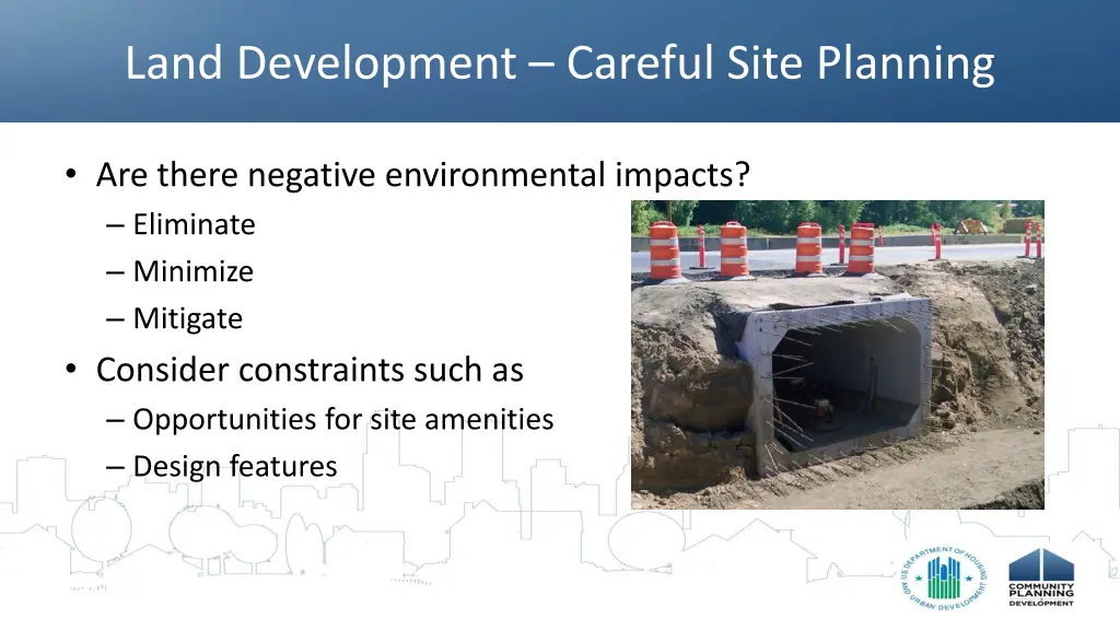 land development careful site planning