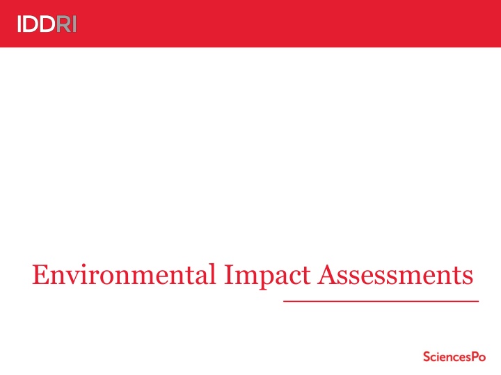 environmental impact assessments