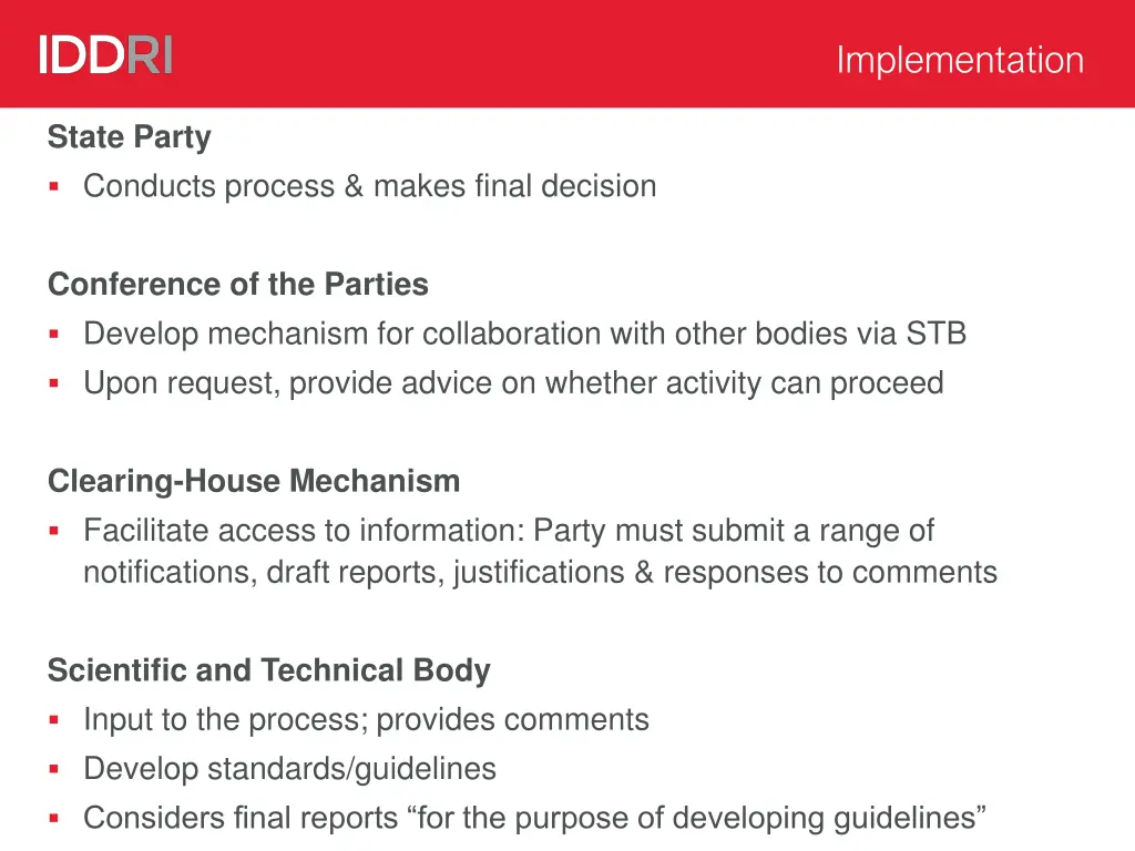 implementation