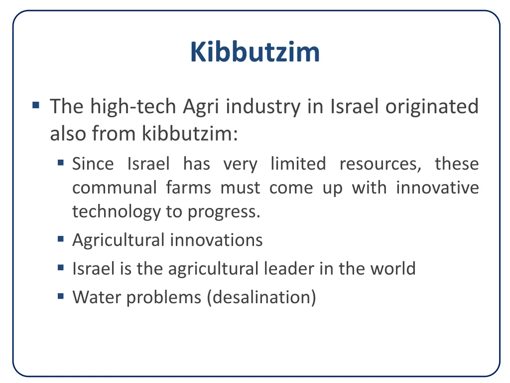 kibbutzim
