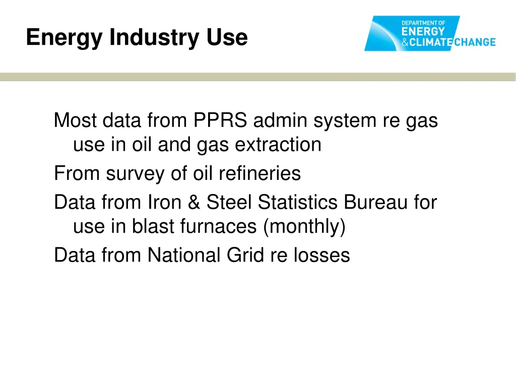 energy industry use