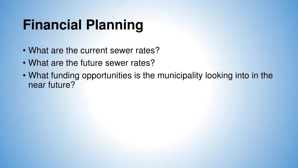 financial planning