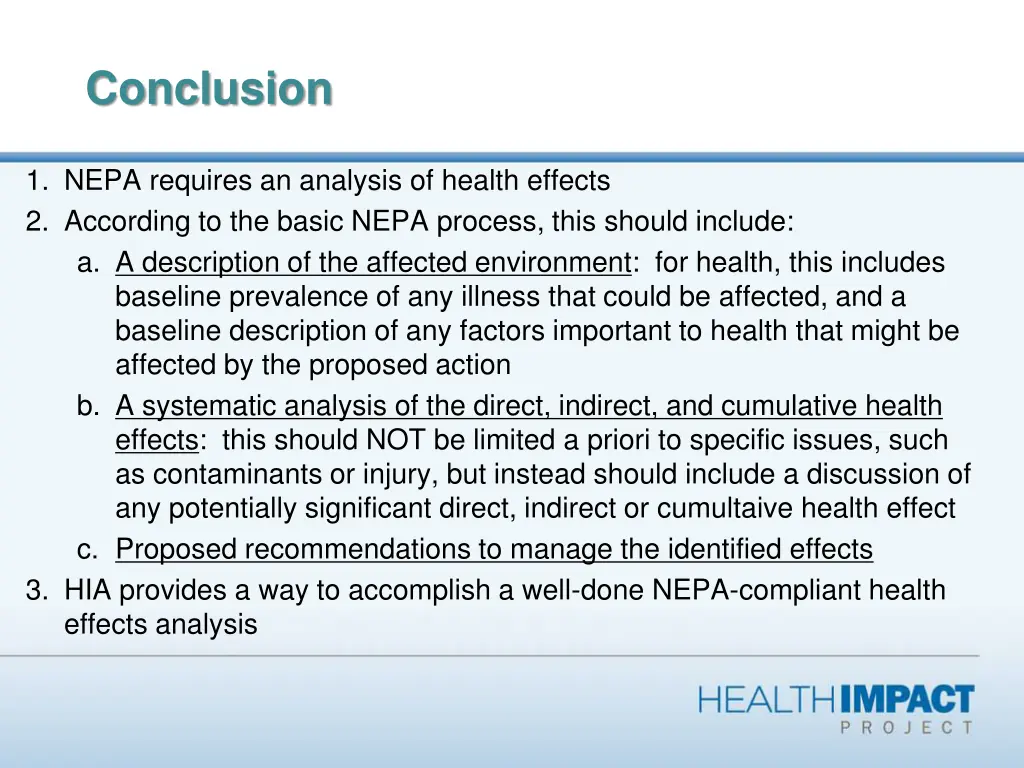 conclusion