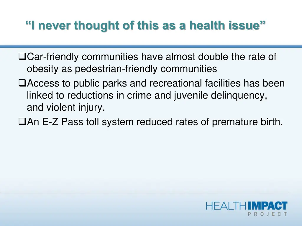 i never thought of this as a health issue
