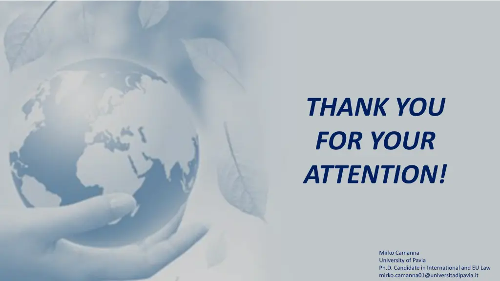 thank you for your attention