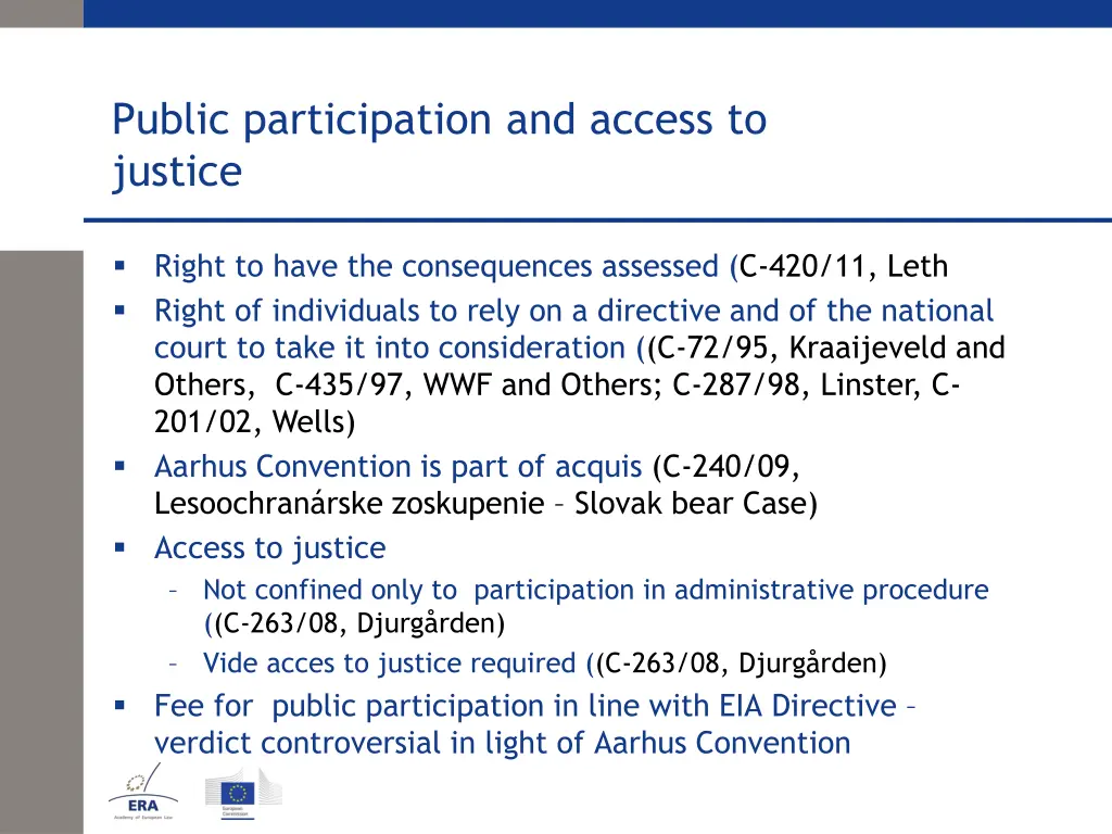 public participation and access to justice
