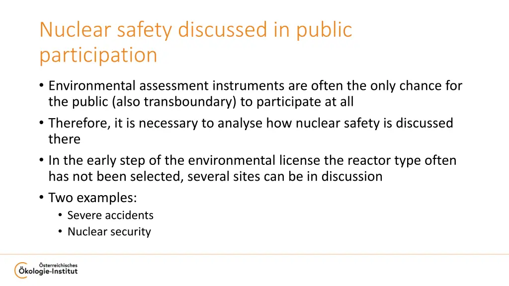 nuclear safety discussed in public participation