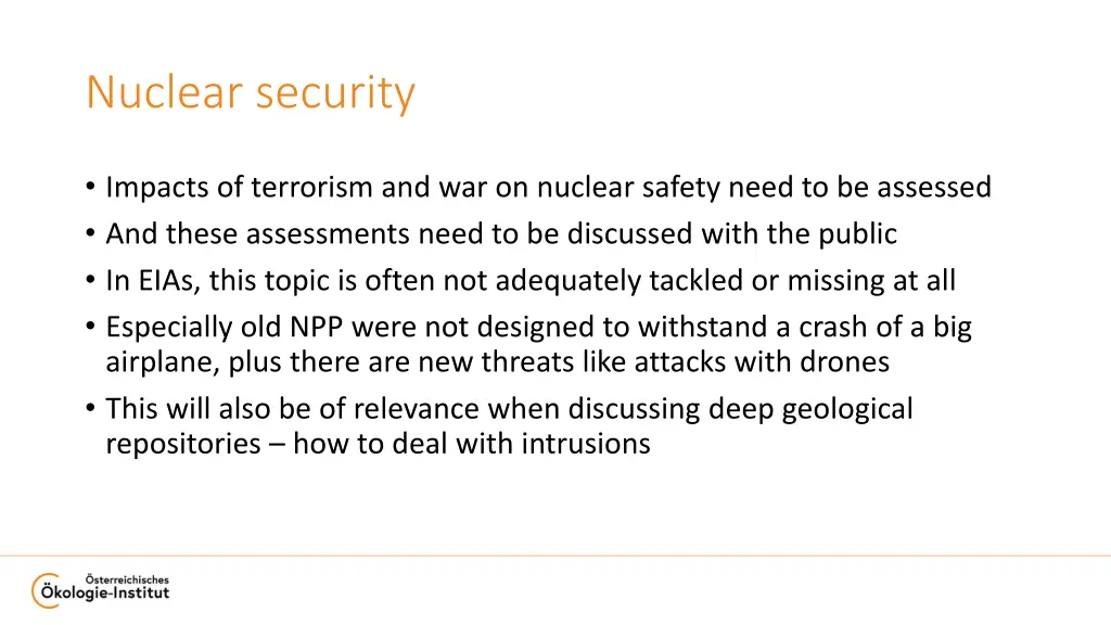 nuclear security