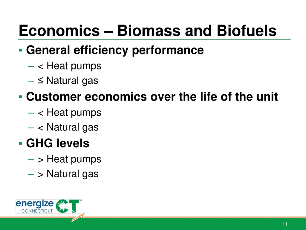 economics biomass and biofuels general efficiency