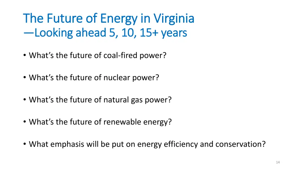 the future of energy in virginia the future