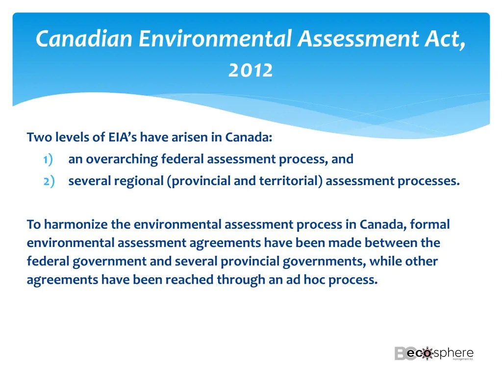 canadian environmental assessment act 2012 1