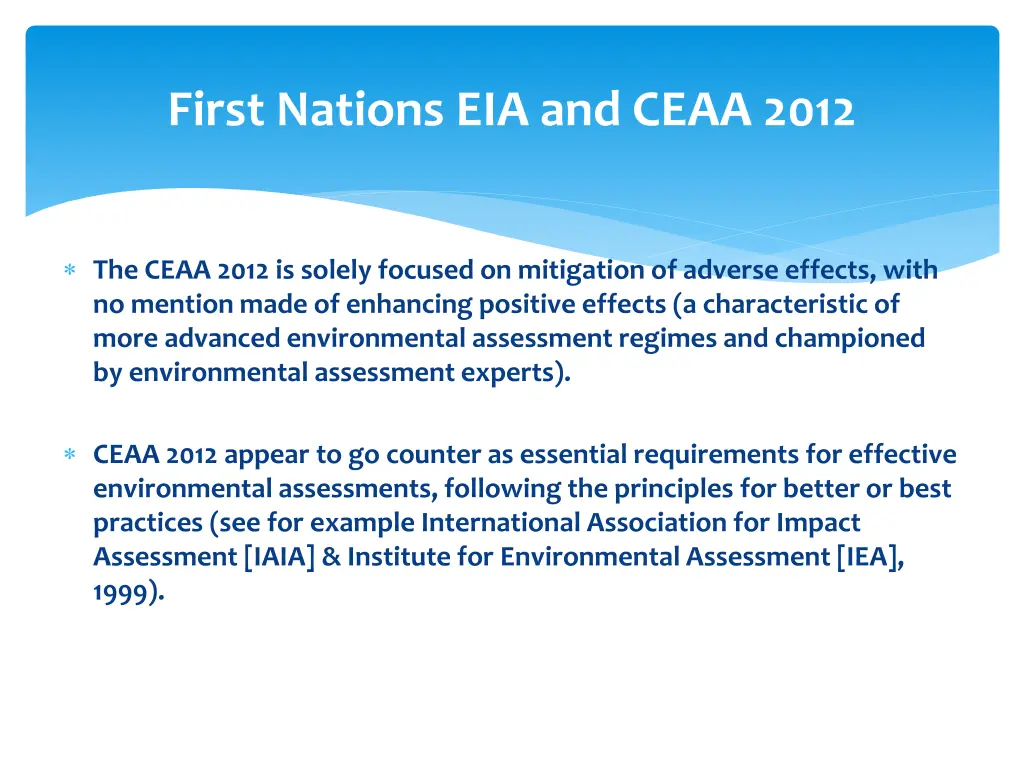 first nations eia and ceaa 2012 1