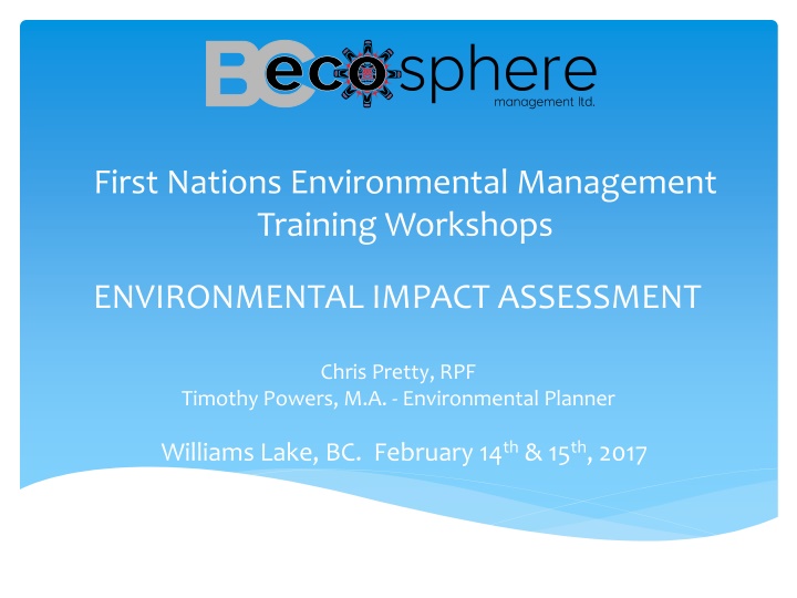 first nations environmental management training