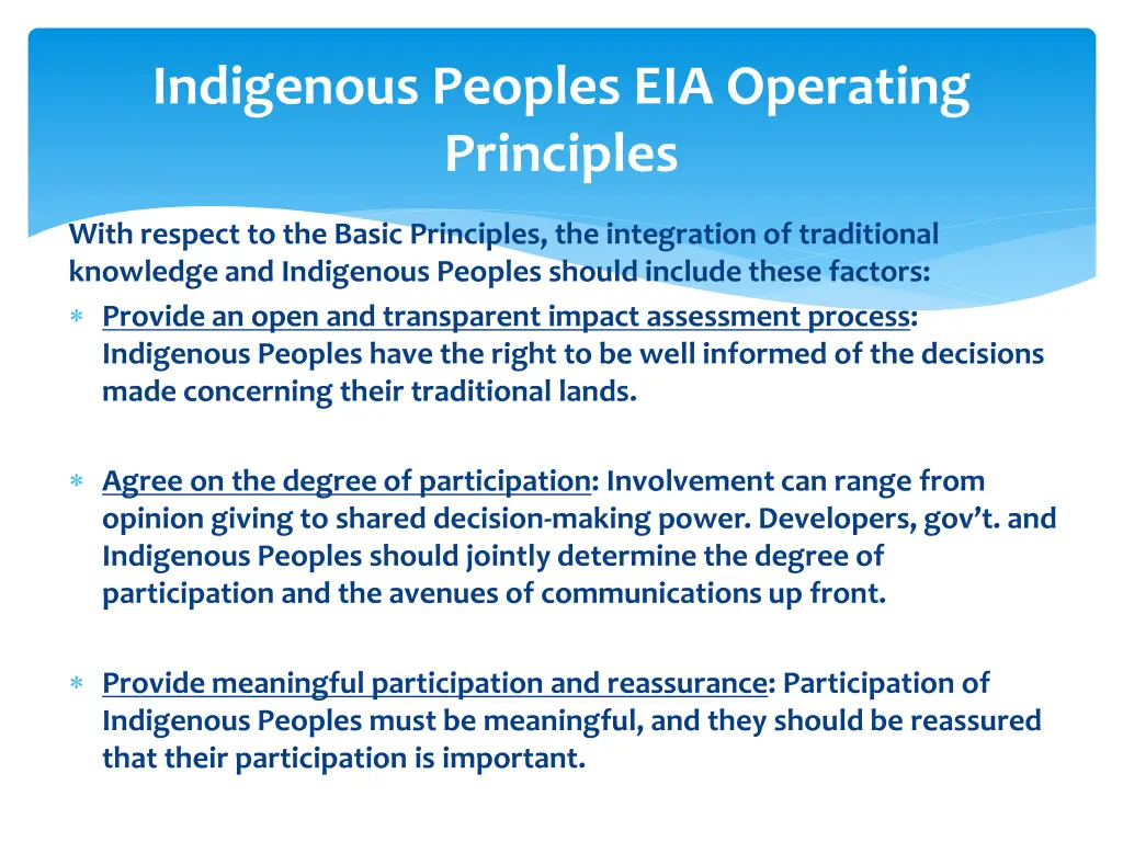 indigenous peoples eia operating principles